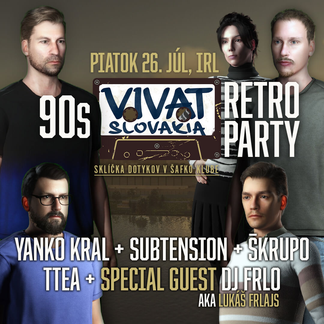 Vivat Slovakia 90s retro party Šafko klub